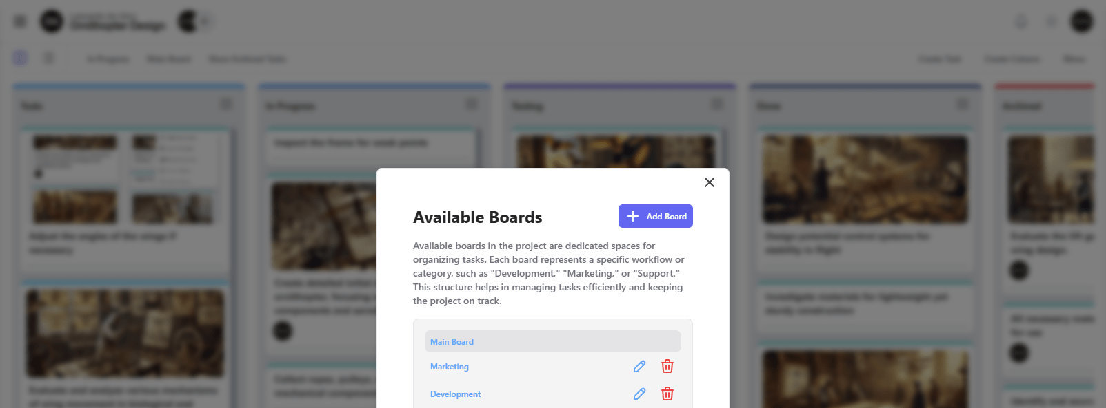 GitScrum Multiple Boards