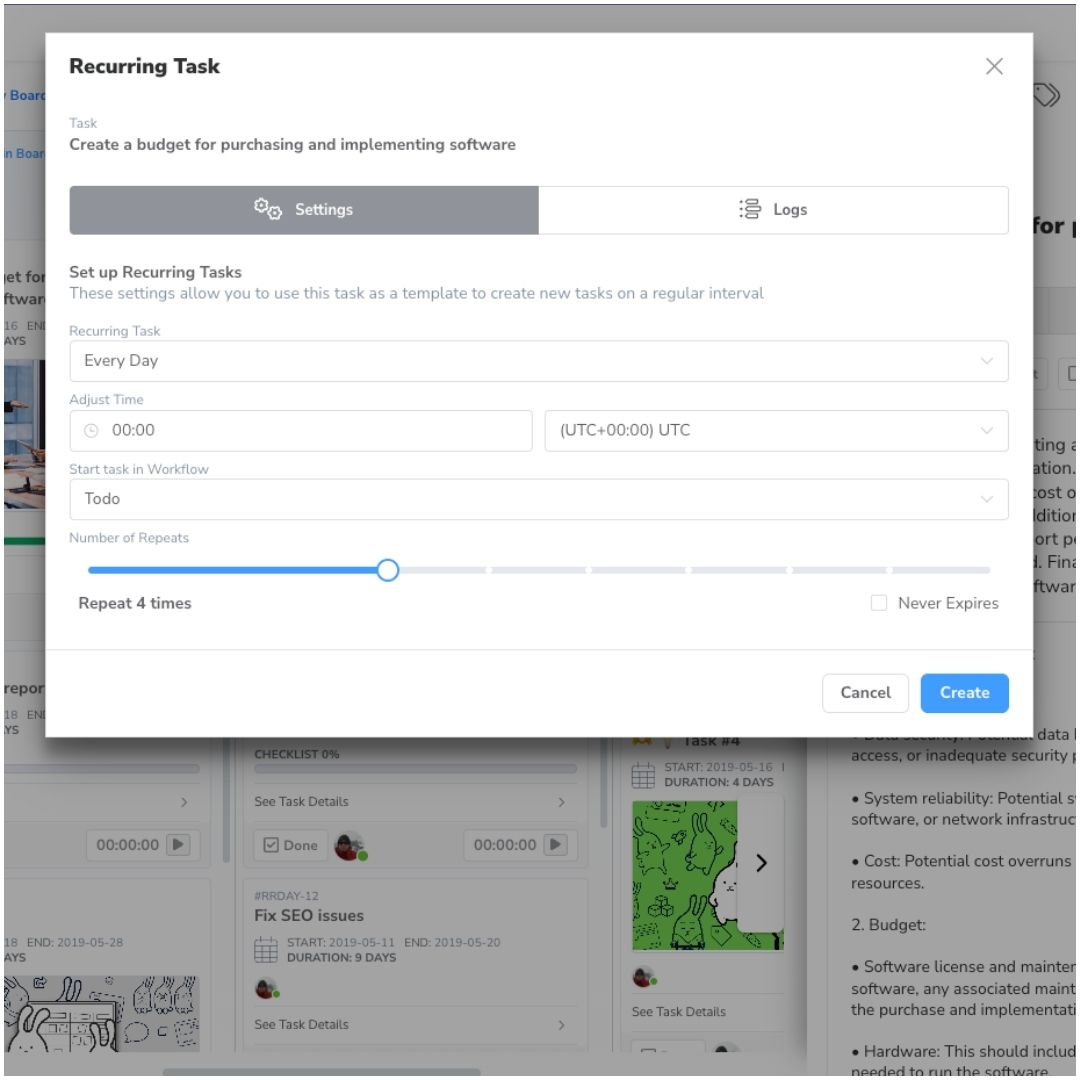 Use Recurring Tasks to Optimize and Automate Your Workflow